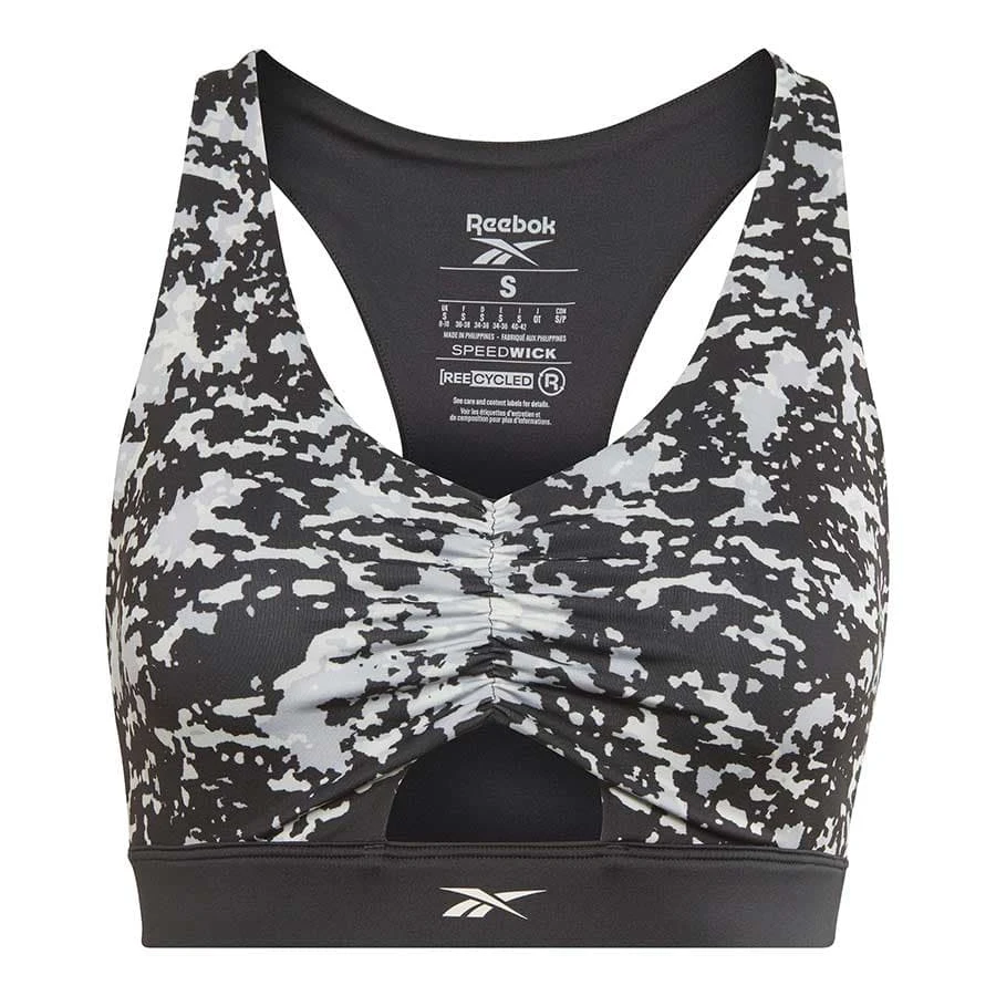 Reebok Bralette Modern Safari Sport-BH Schwarz/grau 1 Reebok Bralette Modern Safari Sport-BH Schwarz/grau