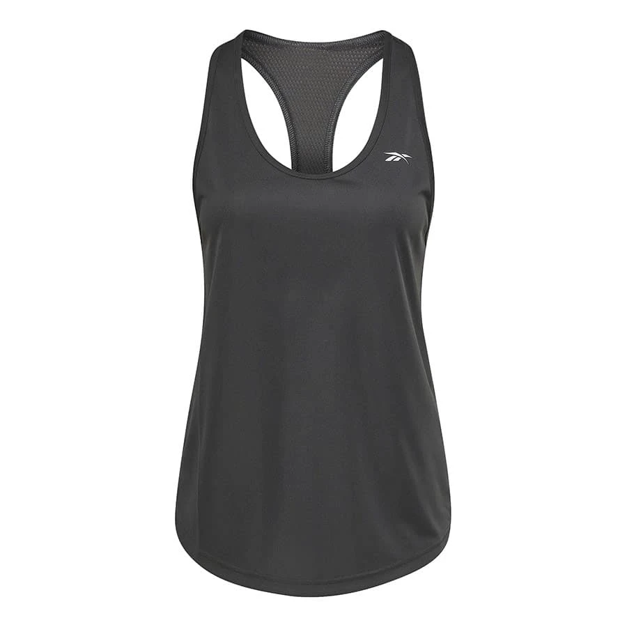 Reebok Workout Ready Mesh Back Damen Tanktop Schwarz 1 Reebok Workout Ready Mesh Back Damen Tanktop Schwarz