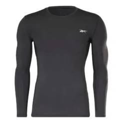 Reebok Workout Ready Compresion Langarmshirt Schwarz