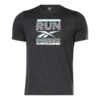 Reebok Running Graphic T-Shirt Schwarz/hellblau