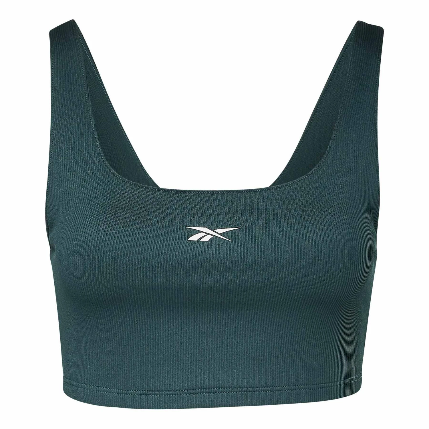 Reebok Workout Ready Rib Sport-BH Blau/weiß 1 Reebok Workout Ready Rib Sport-BH Blau/weiß