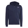 Reebok Identity Left Chest Logo Full Zip Kapuzenjacke Marineblau