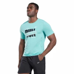 Reebok Activchill Athlete T-Shirt Hellblau/schwarz