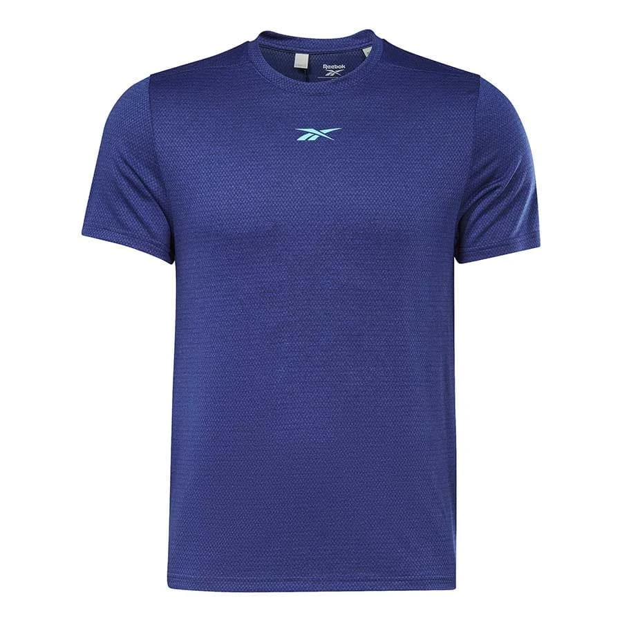 Reebok Workout Ready Melange T-Shirt Marineblau 1 Reebok Workout Ready Melange T-Shirt Marineblau