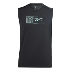 Reebok Workout Ready ACTIVCHILL Tanktop Schwarz/hellblau