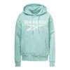 Reebok Identity Logo French Terry Damen Hoodie Hellblau/weiß