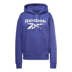 Reebok Identity Logo French Terry Damen Hoodie Marineblau/weiß