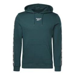 Reebok Identity Tape Hoodie Blau