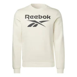Reebok Identity Fleece Crew Sweatshirt Weiß/schwarz
