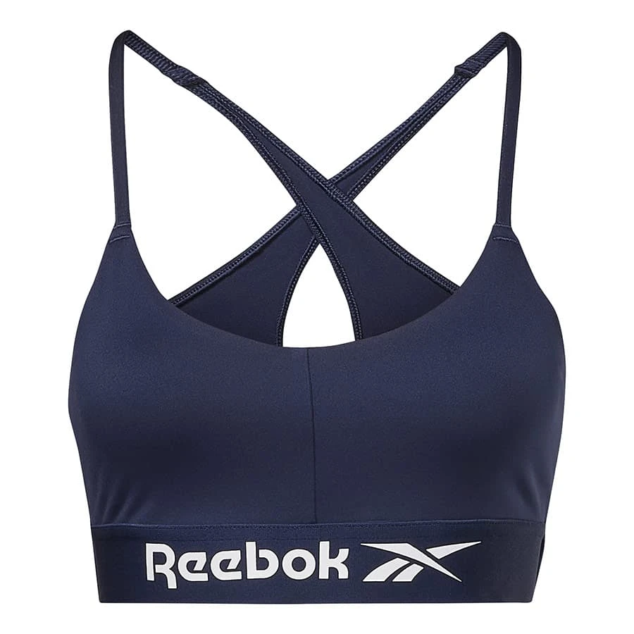 Reebok Workout Ready Basic Sport-BH Marineblau/weiß 1 Reebok Workout Ready Basic Sport-BH Marineblau/weiß