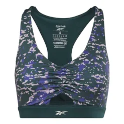 Reebok Bralette Modern Safari Sport-BH Blau/rosa/lila