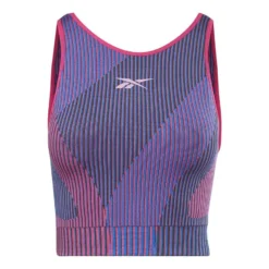 Reebok United By Fitness Myoknit Seamless Sport-BH Blau/rot
