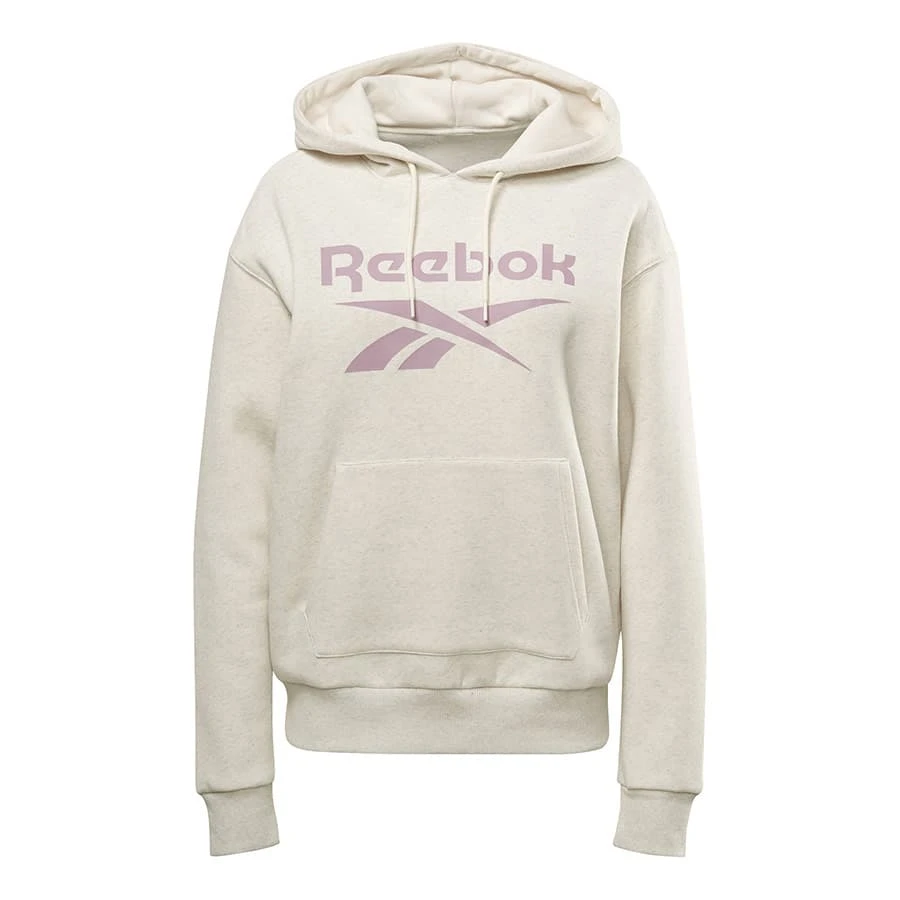 Reebok Identity Logo French Terry Damen Kapuzenjacke Weiß/rosa 1 Reebok Identity Logo French Terry Damen Kapuzenjacke Weiß/rosa