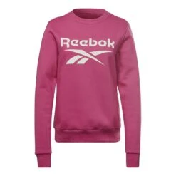 Reebok Identity Logo French Terry Damen Sweatshirt Fuchsia/weiß
