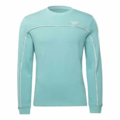 Reebok Workout Ready Piping Sweatshirt Hellblau
