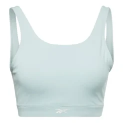 Reebok Yoga Sport-BH Türkis/weiß
