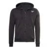 Reebok Identity Left Chest Logo Full Zip Kapuzenjacke Schwarz/weiß