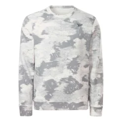 Reebok Identity Modern Camo Fleece Crew Sweatshirt Grau