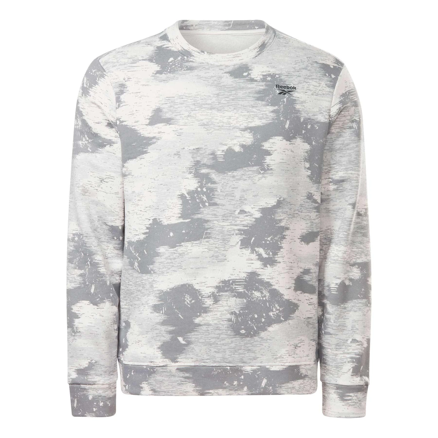 Reebok Identity Modern Camo Fleece Crew Sweatshirt Grau 1 Reebok Identity Modern Camo Fleece Crew Sweatshirt Grau