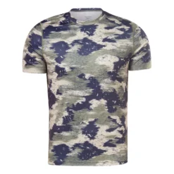 Reebok Training Camo Kurzarm T-Shirt Grün Blau