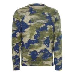 Reebok Identity Modern Camo Fleece Crew Sweatshirt Grün/blau