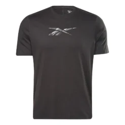 Reebok Training Speedwick Graphic T-Shirt Schwarz/grau
