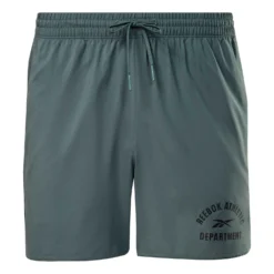 Reebok Training Graphic Woven Shorts Dunkelgrau/schwarz