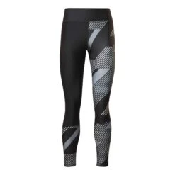 Reebok Running Printed Klar Damen Leggings Schwarz/hellgrau