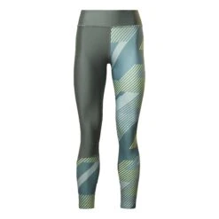Reebok Running Printed Damen Leggings Grün/blau