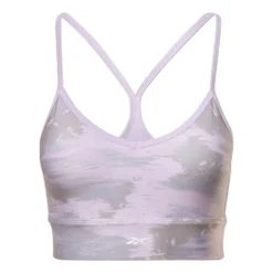 Reebok Workout Ready Camo Print Sport-BH Rosa/grau