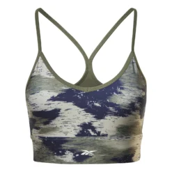 Reebok Workout Ready Camo Print Sport-BH Grün/blau