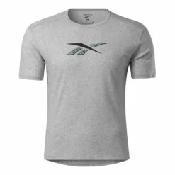 Reebok Speedwick Graphic Athlete T-Shirt Grau/schwarz/hellblau