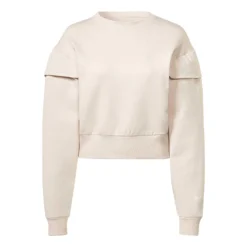 Reebok DreamBlend Cotton Midlayer Damen Sweatshirt Cremeweiß
