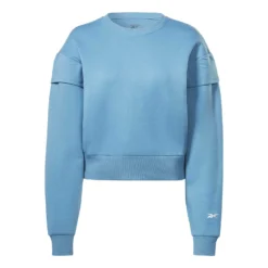 Reebok DreamBlend Cotton Midlayer Damen Sweatshirt Blau/weiß
