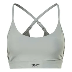 Reebok Lux Strappy Sport-BH Grün-grau