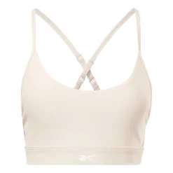 Reebok Lux Strappy Sport-BH Cremeweiß