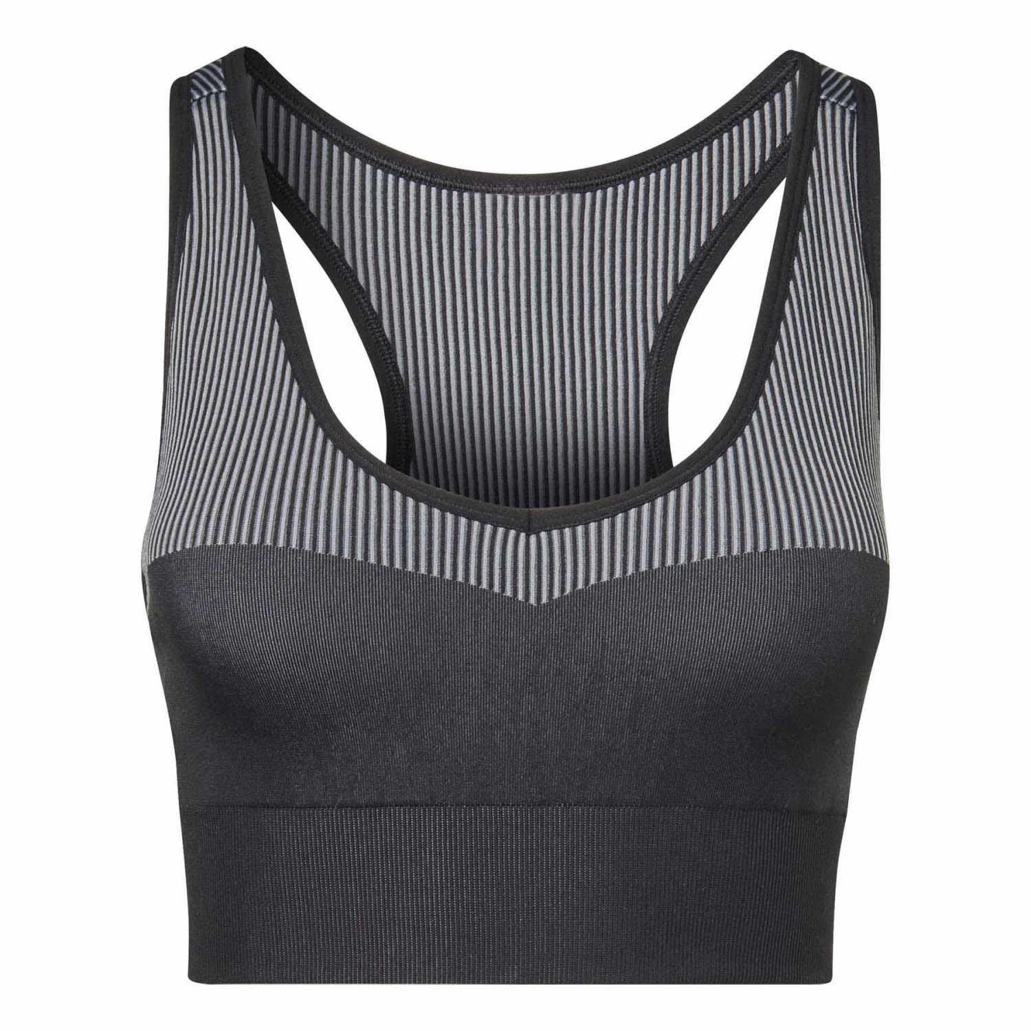 Reebok Sport Yoga Seamless Damen Sport-BH Dunkelgrau 1 Reebok Sport Yoga Seamless Damen Sport-BH Dunkelgrau