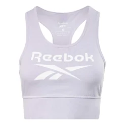 Reebok Identity Logo Sport Sport-BH Helllila/weiß