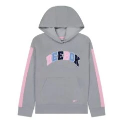 Reebok Chenille Junior Hoodie Grau/rosa/blau