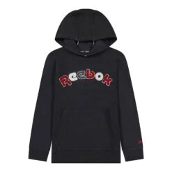 Reebok Sport Logo Junior Hoodie Schwarz/rot/weiß