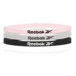 Reebok Sports Hairband Stirnband Hellrosa/schwarz/grau (3er-Pack)