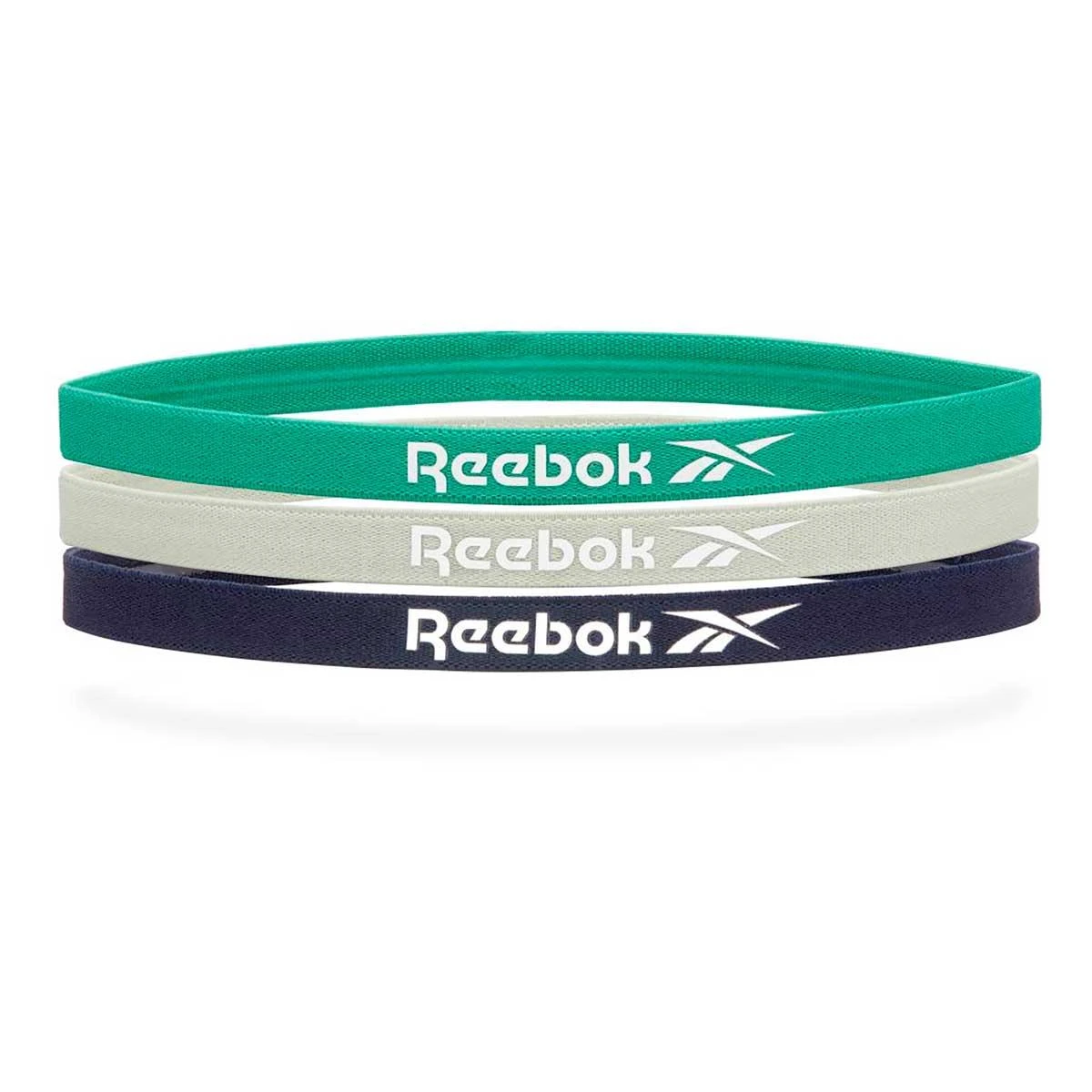 Reebok Sports Hairband Stirnband Grün/beige/marineblau (3er-Pack) 1 Reebok Sports Hairband Stirnband Grün/beige/marineblau (3er-Pack)